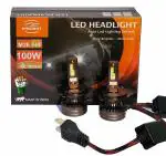MACBOT High Lumen Car LED HeadLight Bulb Suitable for Highway Driving M26-H4 (Set of 2, 50/50W 12V