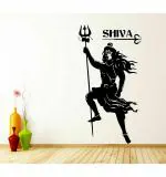WOLPEP Multicolor Vinyl Lord Shiva Wall Sticker