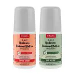 Sirona Underarm Roll On Deodorant, Removes Odour & Long Lasting, Set of 2 - Citrus Cheer & Oud Allure