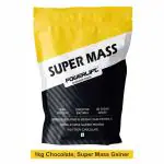 PowerLift Super Mass (1kg, Rich Chocolate) High Protein Mass Gainer For Muscles Gain | With Digezyme Blend, added Multivitamins & Minerals