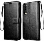 ERIT Samsung A70 Black Leather Shock-Absorbent Flip Cover