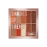 Glam21 Shades of Trend Eyeshadow Palette | 10 Highly Pigmented Shades |Smudge Free & Long-Lasting| Shimmery Finish| 4gm - Shade -01