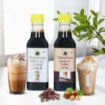 D'aromas Hazelnut, Mocha Coffee Syrup 250ml x 2, Instant Coffee for Cold Coffee, Hot Coffee,Shakes