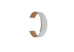 SEWLX Watch Strap 20 MM Magnetic Loop for Boult Cosmic R Smartwatch Belt Band White Smart Watch Strap (White & Brown)
