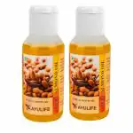 Ayu life 100% Pure Almond Oil | (Pack of 2) Net 120 ML | No Preservatives, FSSAI Certified | Prepared by Cold Pressing Sweet Almonds | Nutrients Preserved While Making | No Blending of Any Other Oil