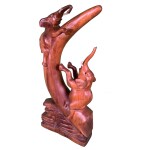 EPICS CRAFT - Wooden Playing Twins Elephant Handicraft