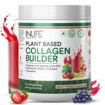 Inlife Vegan Collagen Builder Supplements, Plant Based Collagen Powder 200g (Fruit Punch)