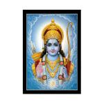 Dharvika Innovations Synthetic Shree Ram Photo Frame, 11 X 14 Inch