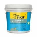 Dr. Fixit PIDIFIN 2K, Cementitious Coating, New Construction- Terrace, Roof, Bathroom and Watertank Waterproofing, 9 KG Repair- Severe Rising Water Dampness on Internal Walls, 9 kg