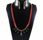 JAYA VISION ENTERPRISES Gemstone Red coral beads Necklace