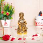 Kridaykraft Metal Golden Hanuman Ji Statue