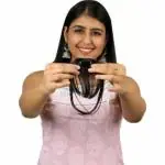 LOCKLUX Clip in Bangs Front Neat Fringe One Piece Clip in Fringe for Women (Brown Color) Hair Extension