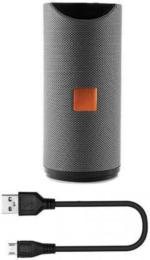 ATIASRAMA Hard Plastic, Cloth Chassis Grey Tg-113 Mini Bluetooth Speaker With Tv, Usb, Tf Card And Aux