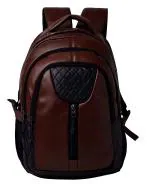 F Gear Tycoon Brown Artificial Leather Laptop Backpack 27 L