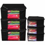 Ganpati Bags Diwali Gifting Handcrafted Blouse Cover Clothes Organizer Storage Bag for Wardrobe, Storage Bag for Your Costly Sarees and blouse Pack of 3