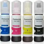 INK POINT 001, 003 Refill for Epson EcoTank L3151 Printer Multicolor Ink Bottle pack of 4