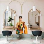 JNM ENTERPRISES 50 cm Beauty Parlor Salon Spa Barber Shop Wall Sticker ( 50x134CM ) Self Adhesive Sticker  (Pack of 1)