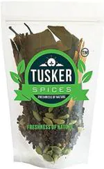 Tusker Spices Mixed Spices Cardamom, Black Pepper, Cloves, Cinnamon, Bay Leaf 100 g