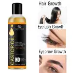 GlowOcean Castor Oil 100% Pure & Natural Premium Cold Pressed Castor Oil