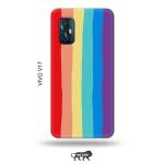 Tweakymod Printed Rainbow Colour Back Cover For Vivo V17