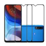 HOBBYTRONICS Screen Protector With Scratch Protection For Motorola E13, Moto E13 With Installation Kit (Black) (Pack Of 2)