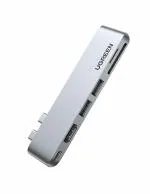UGREEN 80856, USB C Multifunctional Adapter, 6 In 2 USB C Hub(4K HDMI, Tb 3, 100W PD)
