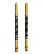 Hastakala Bazaar Dandiya Sticks 4 Pair Wooden Decorative Dandiya Sticks for Garba =4 Pair (8 Stick)