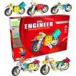 WORLD WIDE WISHES Multicolor Little Engineer Mechanical Kit Dhoom Bike for Kids - 86 Pcs