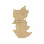 PAPERICIOUS Lippan Art Mandala Raw Pre Marked MDF Base Radha Krishna(15cm)