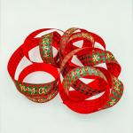 SPECIALYOU.IN Pack Of 1 Red And Green Ribbon With Merry Christmas For Decoration Of 9 Meter, Ribbon Roll For Christmas Tree Decoration, Craft, Gift Wrap