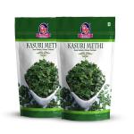 Ravimasale Kasuri Methi, Fenugreek Leaves, Organic Dried Methi Leaves, Pack of 2 (100 Gm x 2)