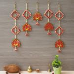 Handmade Lotus Door Wall Hanging |Toran Bandhanwar| Wall Hanging Door Hanging for Diwali/Toran for Door