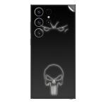 GADGETSWRAP Printed Vinyl Skin Sticker for Samsung Galaxy S23 Ultra - Punisher Logo n Mask