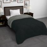 Story@Home Black & Grey Polyester Single Bed Reversible Comforter 150 cm x 225 cm (FDS5022)