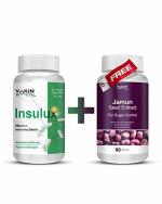 Vokin Biotech Herbal Insulux For Endocrine Health & Diabetes Control (90 Capsules) Get Free Jamun Seed Extract For Sugar control (90 Capsules)