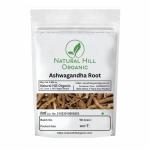 Natural Hill Organic Pure Natural Ashwagandha Root 50 Grams |Herbal Supplements | Stress Relief | preservatives Free ( Zipper Pack With Safety Seal ) With 100g Multani Mitti Powder
