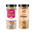 YUM YUM Dry Fruits Combo Pack 500gm Pistachios & Walnut Kernels-Pista & Akhrot Giri (250g x 2)