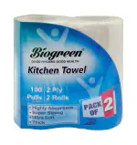 Biogreen Kitchen Paper Towel Pack of 4 kitchen cleaning paper
