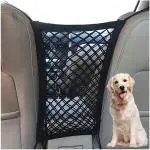 CARIZO Dog Car Pet Net Barrier with Auto Safety Mesh Organizer Storage Bag Universal, Triple Layered Compatible with Porsche 911 l Auto parts l Dog Net l Net for dog Safety l Car decoration accessaries