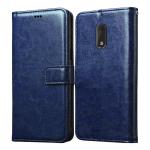 Casotec Premium Leather Kickstand Wallet Flip Case Cover with Magnetic Closure for Nokia 6 - Blue