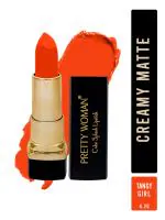 Pretty Woman Color Splash Creamy Vibrant Red Lipstick Tangy Sun Shade 06, 4.2g