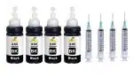 Ang CanonnPrinter Refill Ink Kit 400ml with Syringes for PG 740, CL 741, PG 745, CL 746, PG 47, CL 57, PG 88, CL 98, PG 810, CL 811, PG 830, CL 831, PG 89, CL 99 Cartridges - with 4 Syringes Black