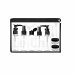 Le Chiic 11-Pcs Travel Bottles Kit Leak Proof Portable Toiletry Containers Set Waterproof Bottles Set for 2-Jars for Cream 1-Flip Top Caps 2- Bottle for Spray 2-Bottles for Pump Liquid