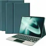 ProElite TouchPad Keyboard case for OnePlus Pad 11.61 inch, Magnetic Detachable Wireless Bluetooth TouchPad Keyboard Built-in 7-Colors Backlit, Dark Green (Will NOT FIT OnePlus Pad Go 11.35)