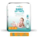 MommyPure Bubble Soft Diaper Pant With Anti-Rash Aloe | Upto 12 hours Protection | 4-8 Kg - S (76 Pieces)