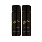 Signature ALLOY Deodorant Perfume Body Spray -Pack of 2(200 ml each)|Perfume For Men|Long Lasting |Fights body odour|Skin Friendly Deo|Everyday Use