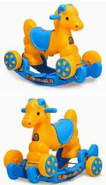 Laadla Baby Products Horse Rider and Rocker for Kids Swing|| Yellow