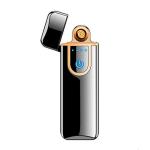 Iivaas Fingerprint Sensor Lighter Touch Screen with with Indicator Light USB Rechargeable -Black