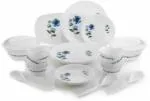 SARVAM CART Unbreakable Dinner Set of 36 psc Exclusive Plastic Printed Round Dinner Set