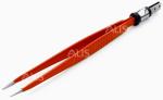 Alis Stainless Steel Non Stick Bipolar Forceps Straight Orange Reusable Fine Tip